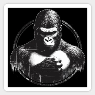 Gorilla Power Go Hard Sticker